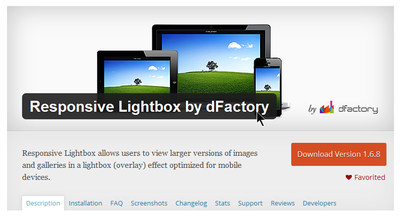 responsive lightbox by dfactory